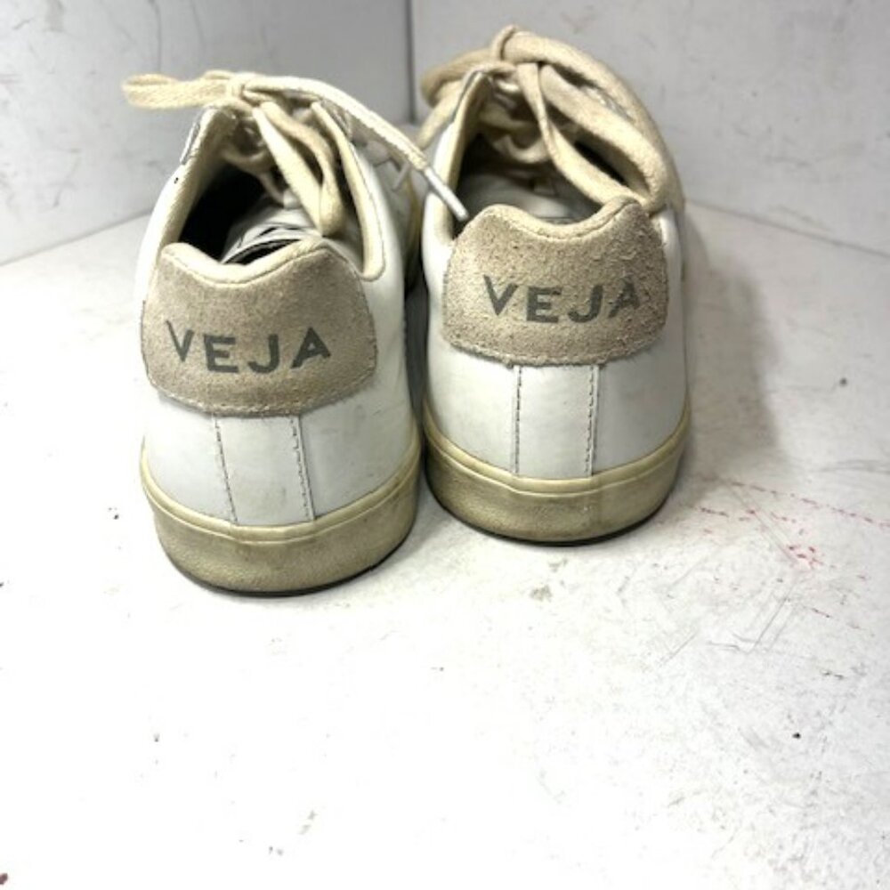 Veja Esplar Low Top Leather White Sneaker Sz 5 - Picture 3 of 9
